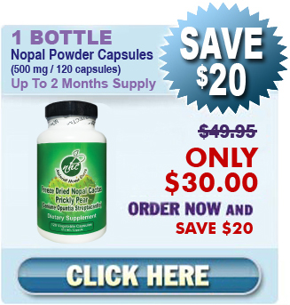 Existing Client Special - 1 Bottle Nopal (120 caps / 500 mg)